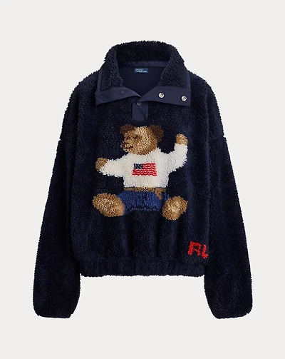 Polo Bear High-Pile Fleece Mockneck