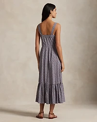 Floral Cotton Buttoned Dress
