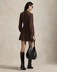 Printed Silk Mini Dress