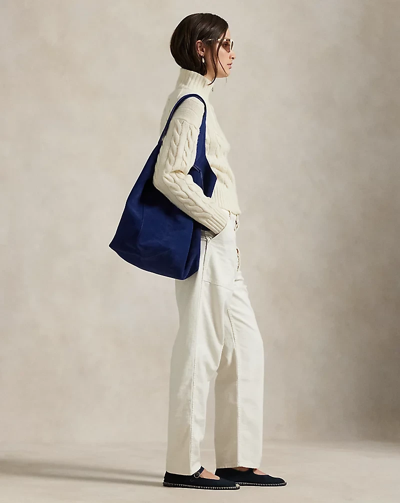 Cable Wool-Cashmere Half-Zip Sweater