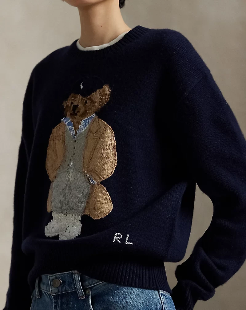 Polo Bear Wool-Cashmere-Blend Sweater