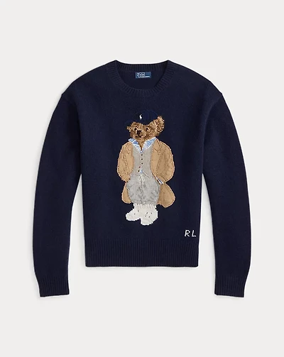 Polo Bear Wool-Cashmere-Blend Sweater