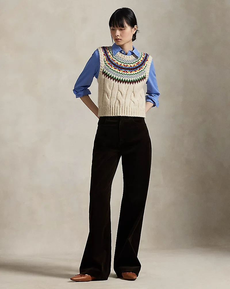 Fair Isle–Yoke Sweater Vest