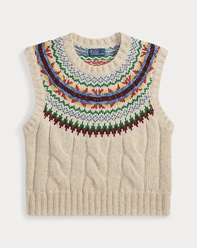 Fair Isle–Yoke Sweater Vest