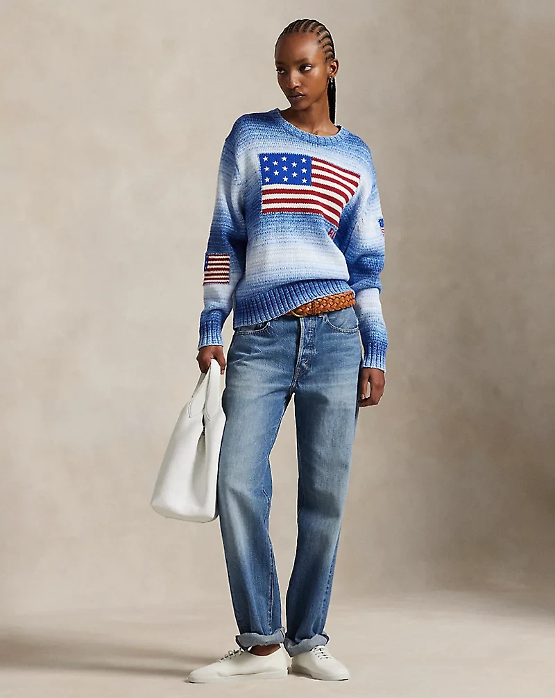 Flag Ombré Cotton Sweater