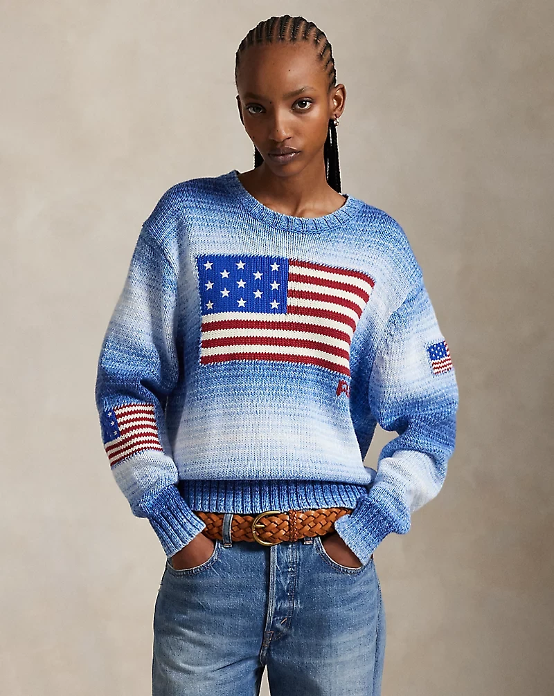 Flag Ombré Cotton Sweater