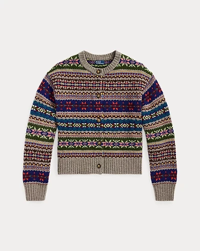 Fair Isle Buttoned Cardigan
