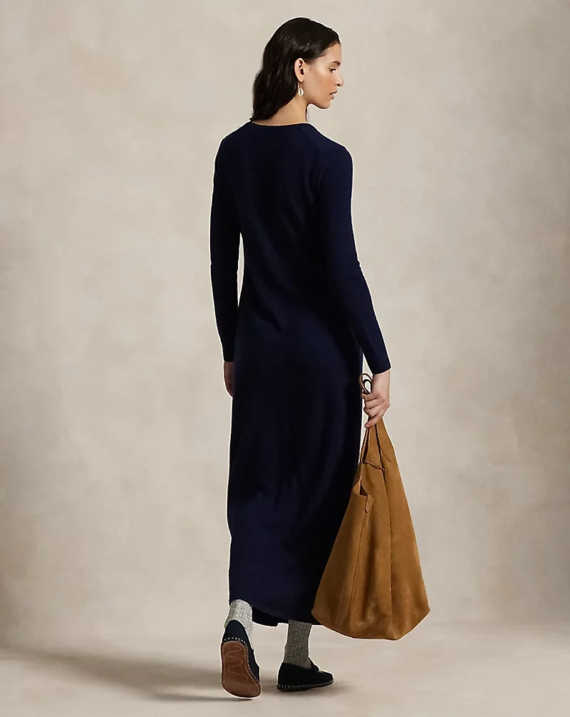 Cashmere Long-Sleeve Dress