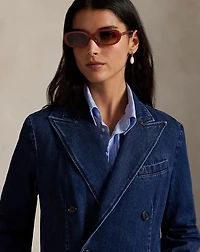 Double-Breasted Denim Jacket