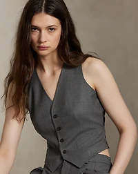 Wool-Blend Buttoned Vest
