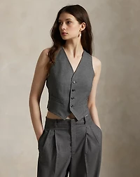 Wool-Blend Buttoned Vest