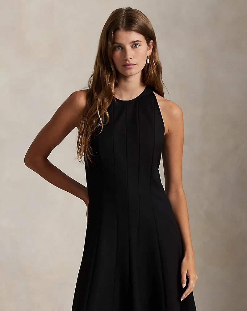 Sleeveless Stretch-Cotton-Blend Dress