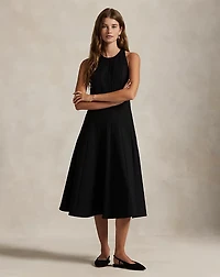 Sleeveless Stretch-Cotton-Blend Dress