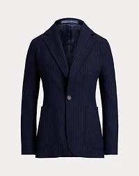 Single-Breasted Pinstripe Blazer