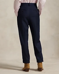 Pinstripe Pleated Tapered Pant