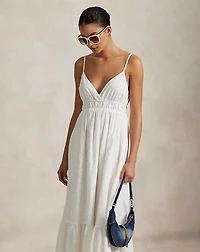 Eyelet Voile Sleeveless Dress