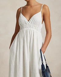 Eyelet Voile Sleeveless Dress