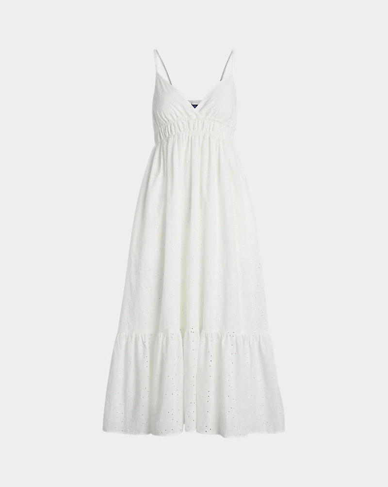 Eyelet Voile Sleeveless Dress