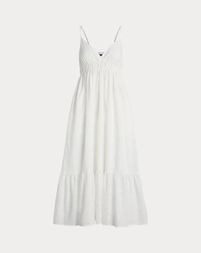 Eyelet Voile Sleeveless Dress