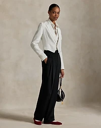 The Spelman College Cropped Linen Blazer