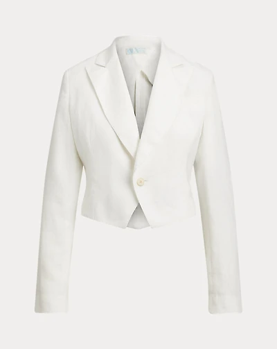 The Spelman College Cropped Linen Blazer