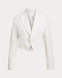 The Spelman College Cropped Linen Blazer