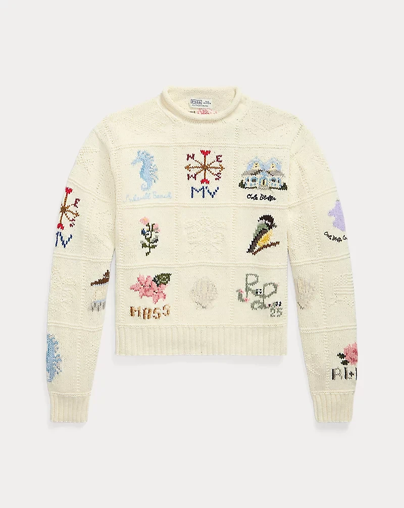 The Oak Bluffs Sampler Rollneck Sweater
