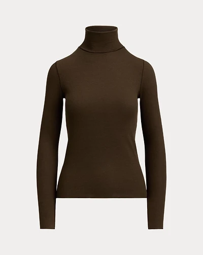 Stretch-Blend Turtleneck