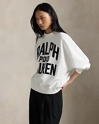 Satin Logo Fleece Crewneck