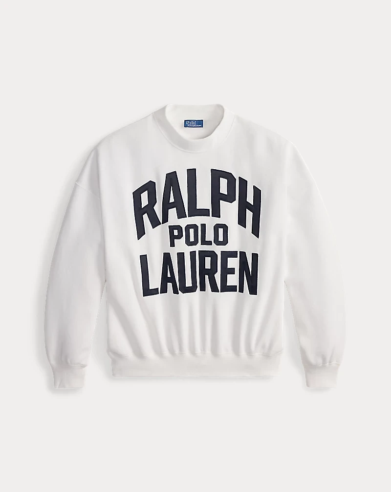 Satin Logo Fleece Crewneck