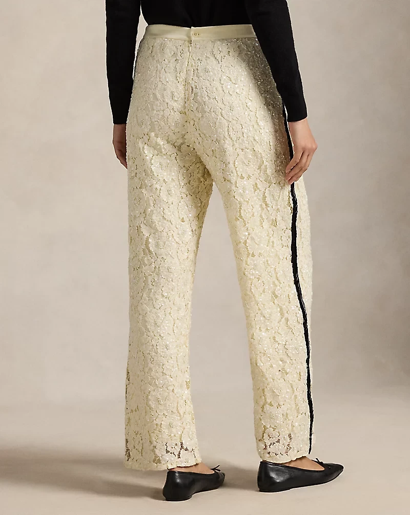 Sequined Lace Pant