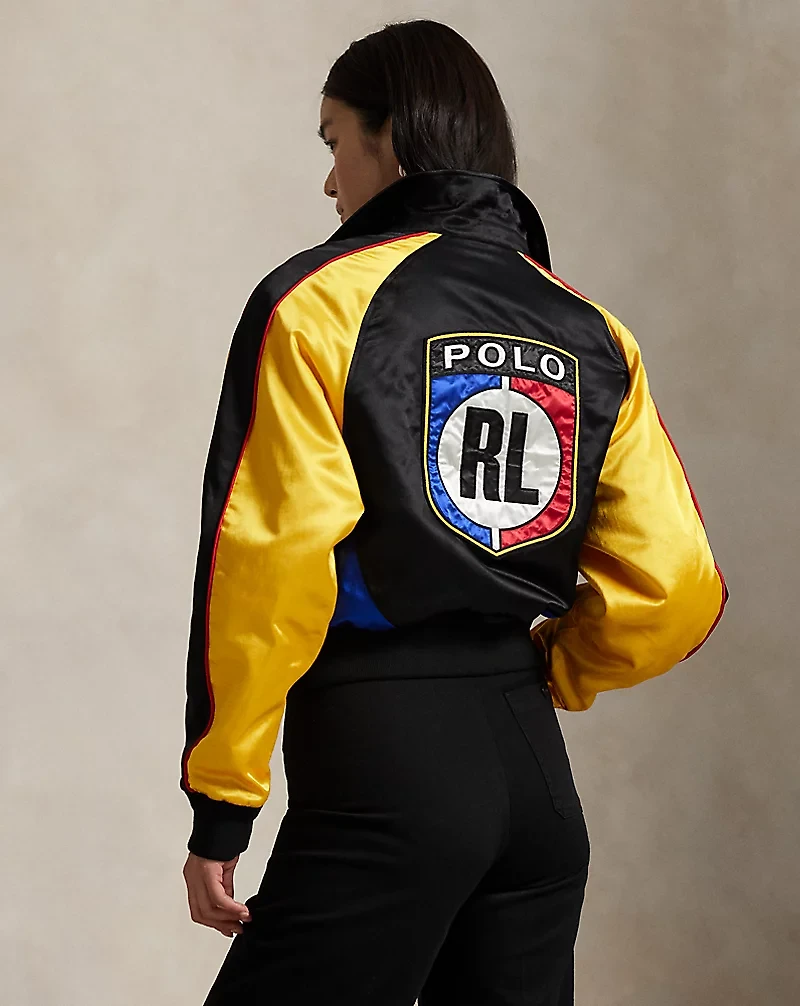 Satin Bomber Jacket