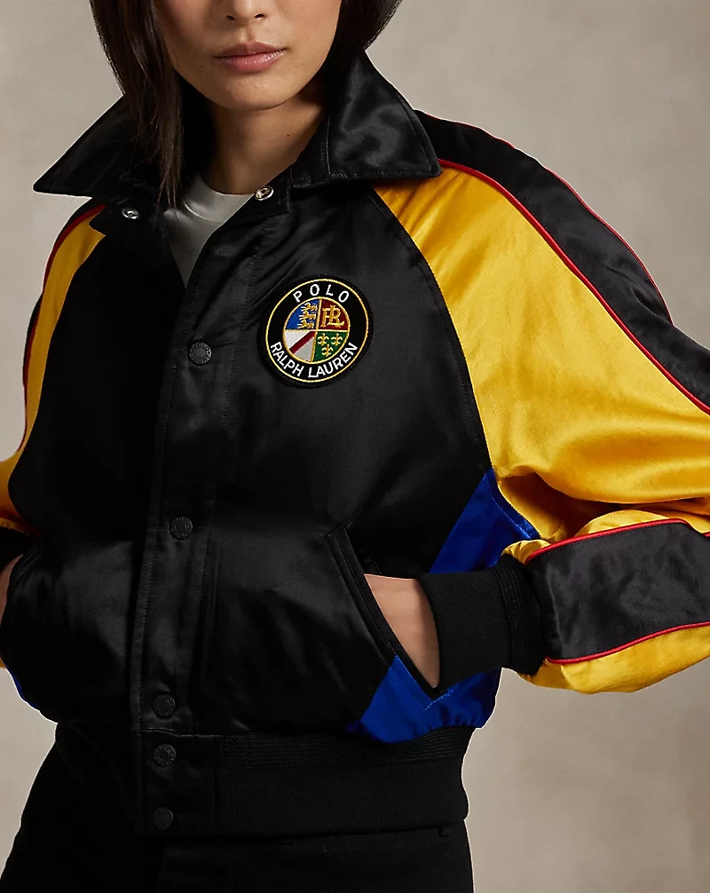 Satin Bomber Jacket