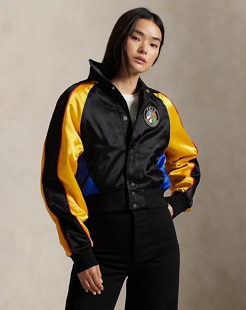 Satin Bomber Jacket