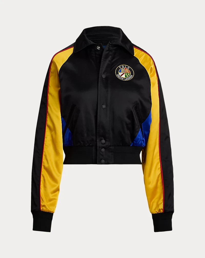 Satin Bomber Jacket
