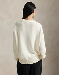 Polo Bear Cotton Crewneck Sweater