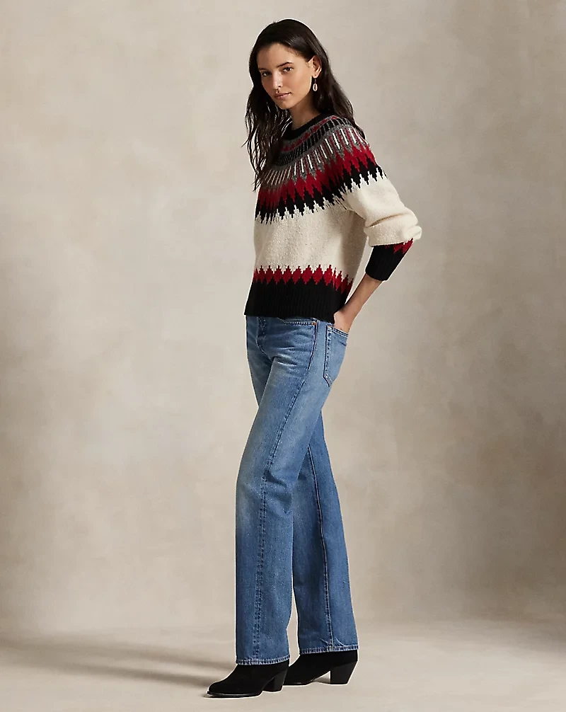 Fair Isle Wool-Cashmere Sweater