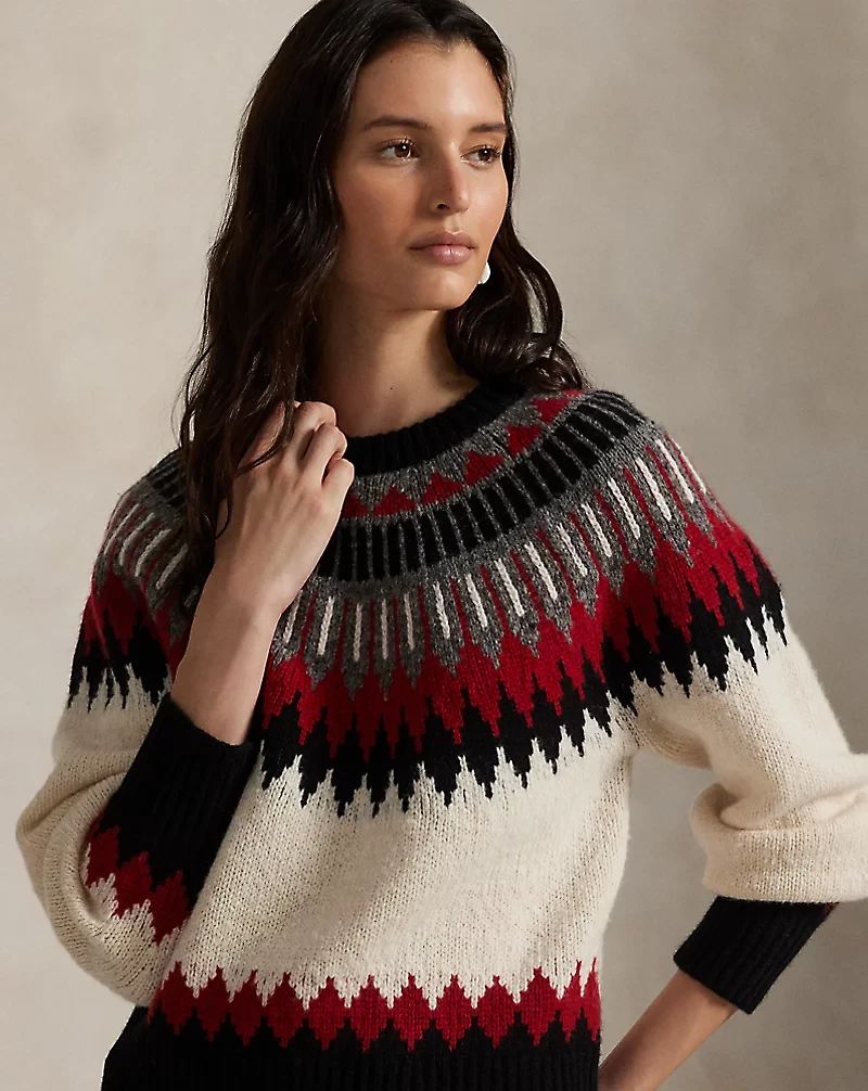 Fair Isle Wool-Cashmere Sweater