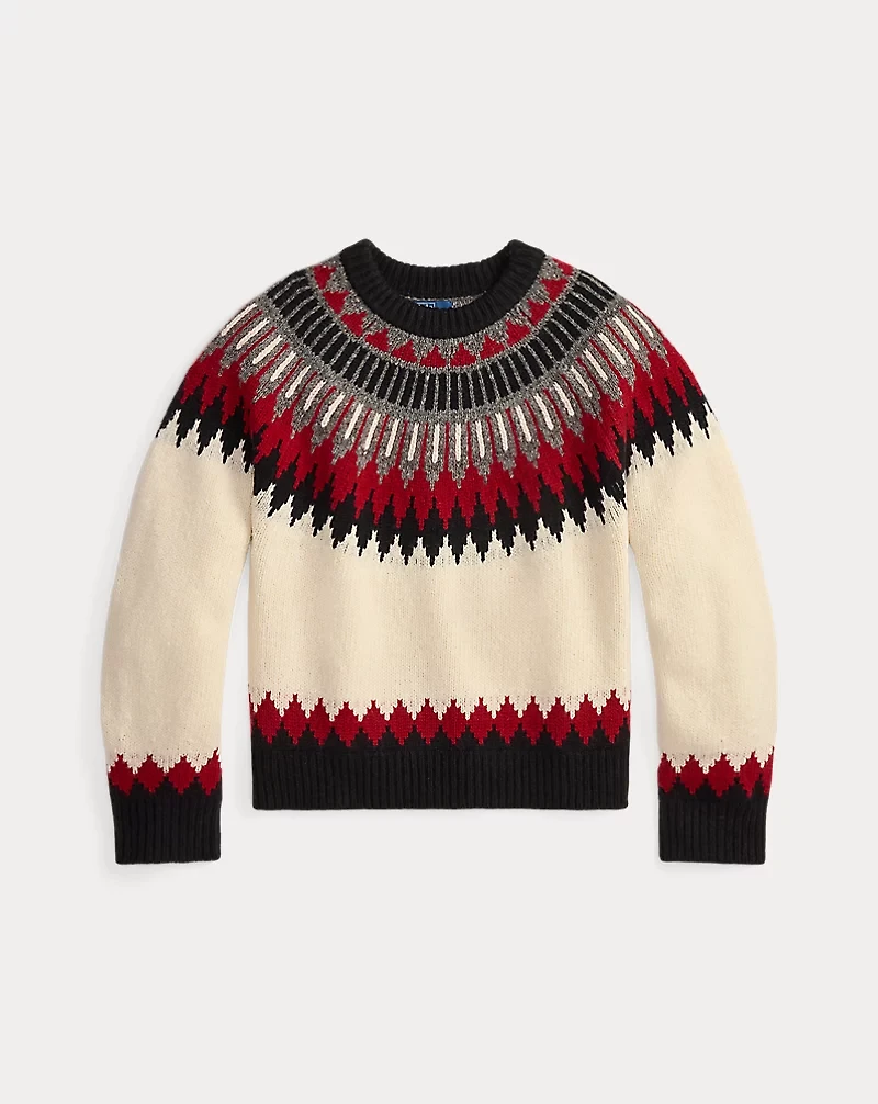 Fair Isle Wool-Cashmere Sweater