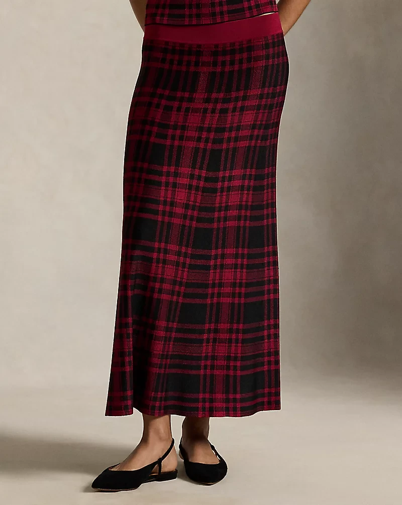 Plaid Sweater Skirt