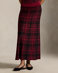 Plaid Sweater Skirt