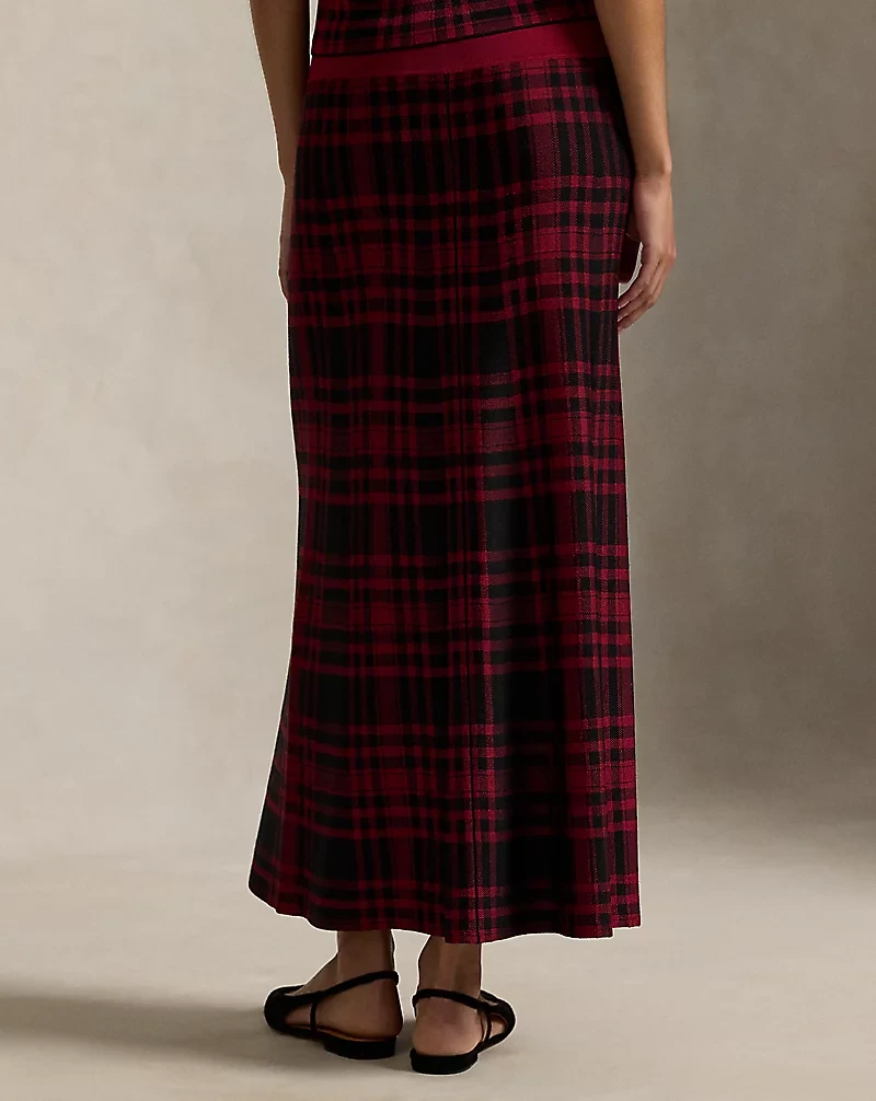Plaid Sweater Skirt