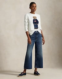 Polo Bear Linen-Cotton Crewneck Sweater