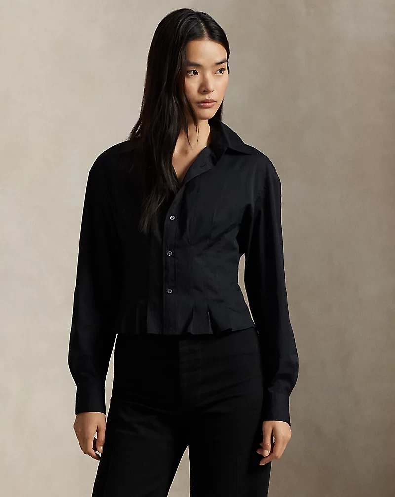 Seamed Cotton Shirt