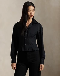 Seamed Cotton Shirt