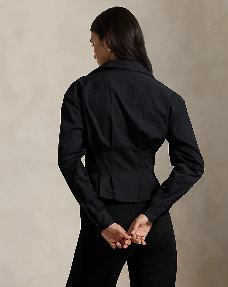 Seamed Cotton Shirt