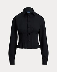 Seamed Cotton Shirt
