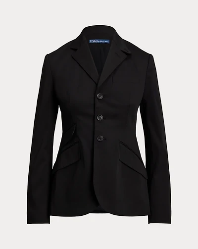 Single-Breasted Satin Hacking Jacket