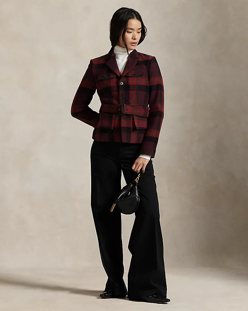 Belted Tweed Jacket