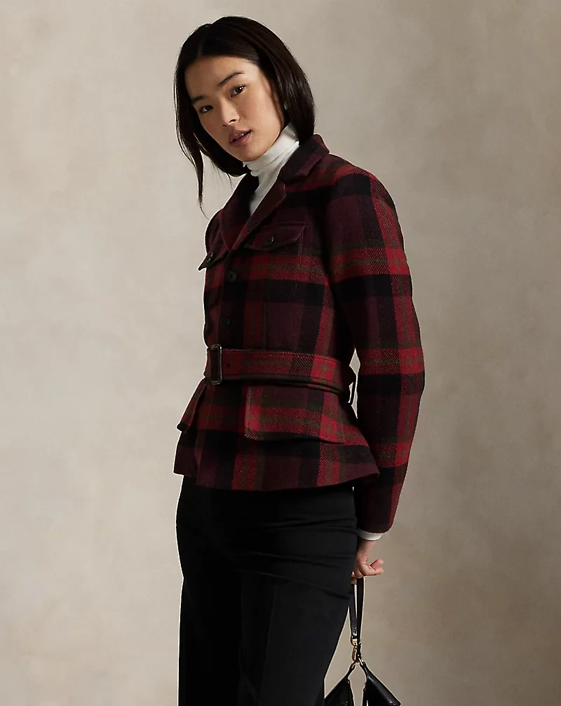 Belted Tweed Jacket